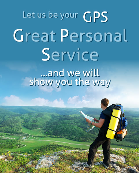 Let ujs be your GPS - Great Personal Service... and we will show you the way